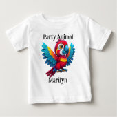 Schattige tropisch feestdier baby wild Macaw papeg (Voorkant)