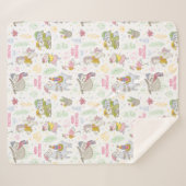 Schattige tropisch kerstfeest sherpa deken (Voorkant (horizontaal))