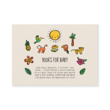 Schattige tropisch oerwoud Baby shower Boeken voor