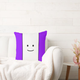 Schattige tropisch Paarse witte strepen lachend ge Kussen