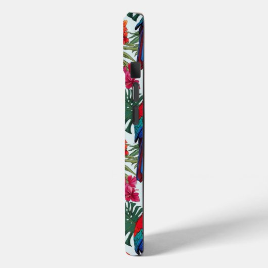 Schattige tropisch papegaaienpatroonstrand Case-Mate iPhone case (Achterkant / Links)