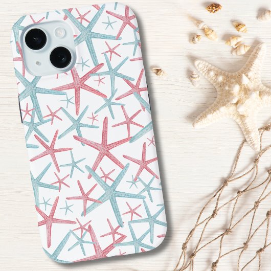 Schattige tropisch strandpatroon Case-Mate iPhone case