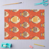 Schattige tropisch vissenpatroon tissuepapier (Craft)