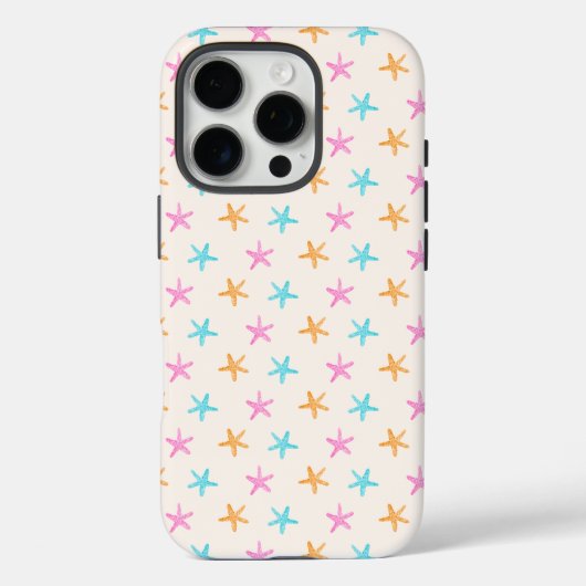 Schattige tropisch zeesterpatroon Case-Mate iPhone case (Achterkant)