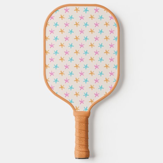 Schattige tropisch zeesterpatroon pickleball paddle (Voorkant)
