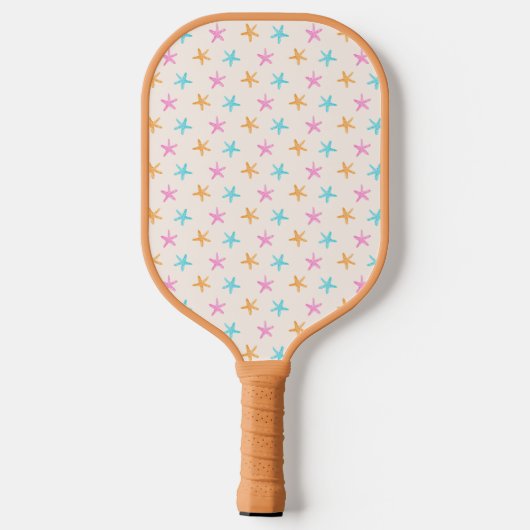 Schattige tropisch zeesterpatroon pickleball paddle (Achterkant)