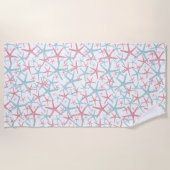 Schattige tropisch zomerstrand strandlaken (Voorkant)