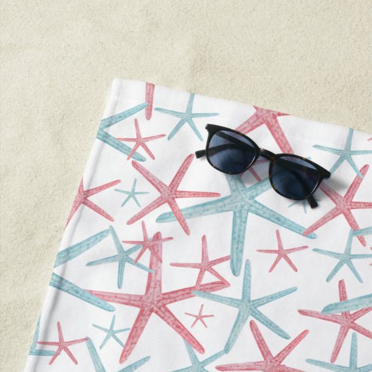 Schattige tropisch zomerstrand strandlaken (In situ)