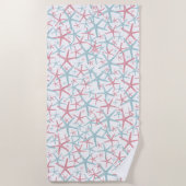 Schattige tropisch zomerstrand strandlaken (Voorkant)