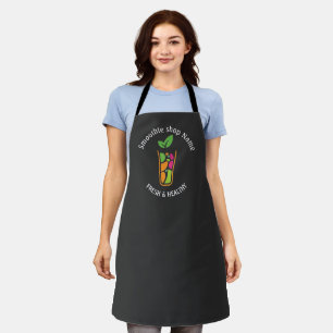 Schattige Tropische Fruit Smoothies Fruit Keuken w Schort