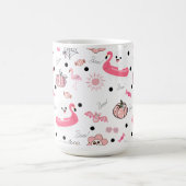 Schattige Tropische Halloween – Spoken & Flamingo' Koffiemok (Center)