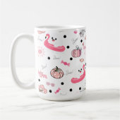 Schattige Tropische Halloween – Spoken & Flamingo' Koffiemok (Links)