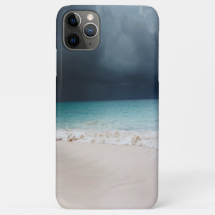 Schattige tropische strand, zandgolven, wolken Case-Mate iPhone case