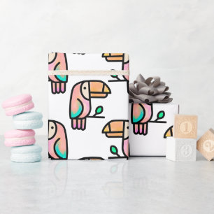 schattige tropische toekan vogel dier cadeau voor cadeaupapier