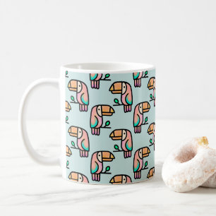 schattige tropische toekan vogel dier cadeau voor koffiemok