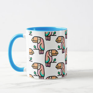 schattige tropische toekan vogel dier cadeau voor mok