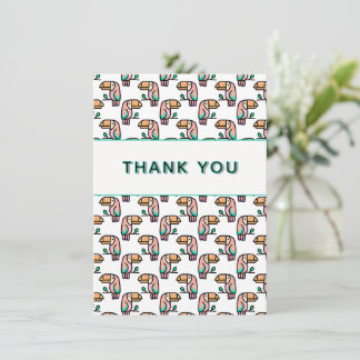 schattige tropische toekan vogel dier geschenk voo bedankkaart