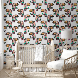 schattige tropische toekan vogel dier geschenk voo behang
