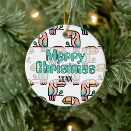 schattige tropische toekan vogel dier geschenk voo keramisch ornament
