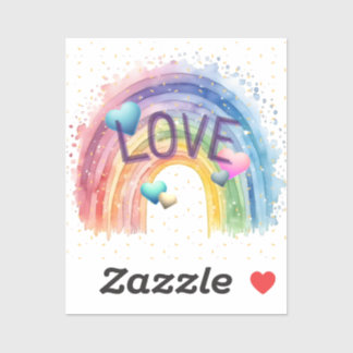 Schattige trots en positieve liefdessticker sticker
