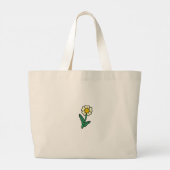 Schattige Trots Leraar Custom Grote Bloem Canvas t Grote Tote Bag (Achterkant)