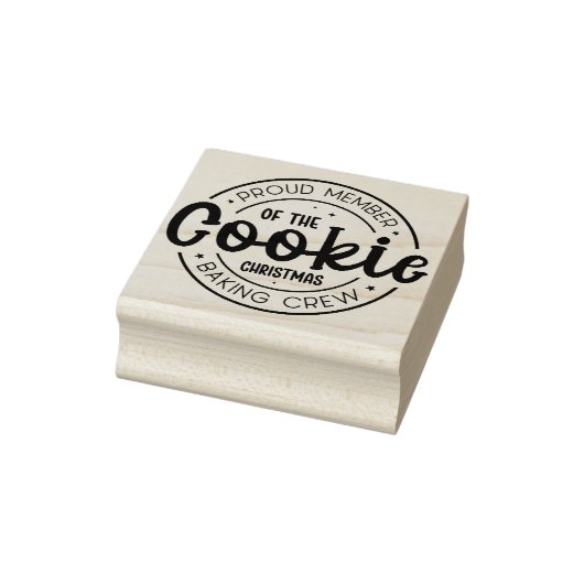 Schattige trots lid van de cookie bakken crew rubberstempel (Stempel)
