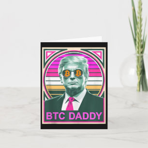 Schattige Trump Bitcoin Btc Daddy Financiën Audit Kaart