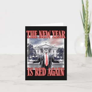 Schattige Trump Het Nieuwe Jaar Is Weer Rood Wit H Kaart