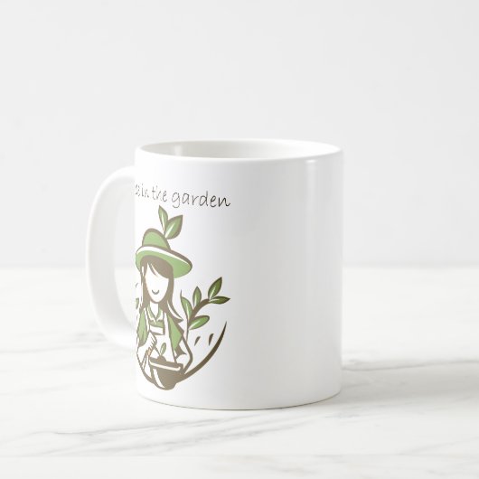 Schattige Tuinieren Quote Tuinman Tuinen Koffiemok (Voorkant links)