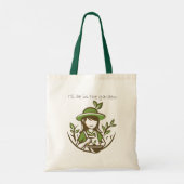 Schattige Tuinieren Quote Tuinman Tuinen Tote Bag (Achterkant)