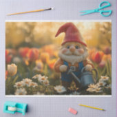 Schattige tuinkabouter met gieter tissuepapier (Craft)
