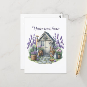 Schattige tuinliefhebbers aanpasbaar briefkaart