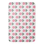 Schattige Tulpen bloemenpatroon | Elke achtergrond Badmat (Voorkant Verticaal)