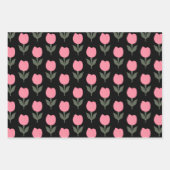 Schattige Tulpen bloemenpatroon | Elke achtergrond Inpakpapier Vel (Voorkant 2)