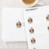 Schattige Turkije-adres Etiket