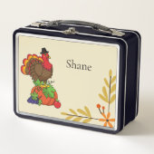 Schattige Turkije met Oogst Thanksgiving (Voorkant)