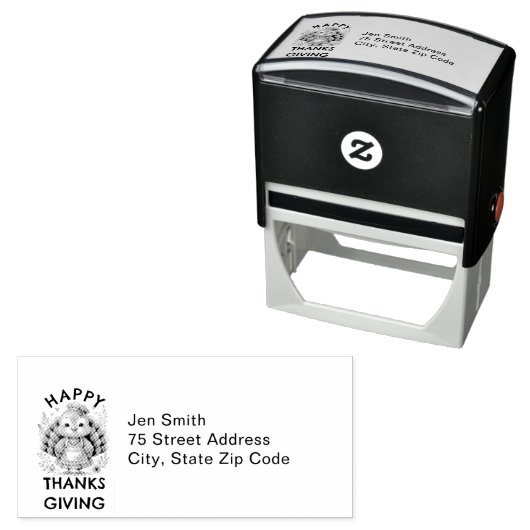 Schattige Turkije Retouradres Zelfinktende Stempel (In situ)