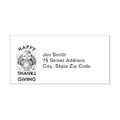 Schattige Turkije Retouradres Zelfinktende Stempel (Design)