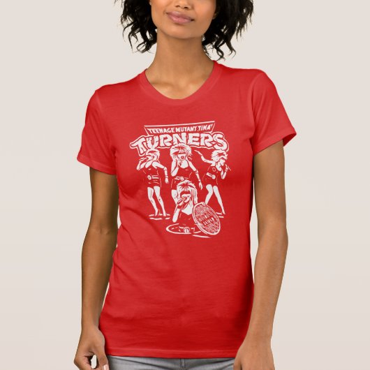 Schattige Turners dansen en zingen meisjes T-shirt (Voorkant)
