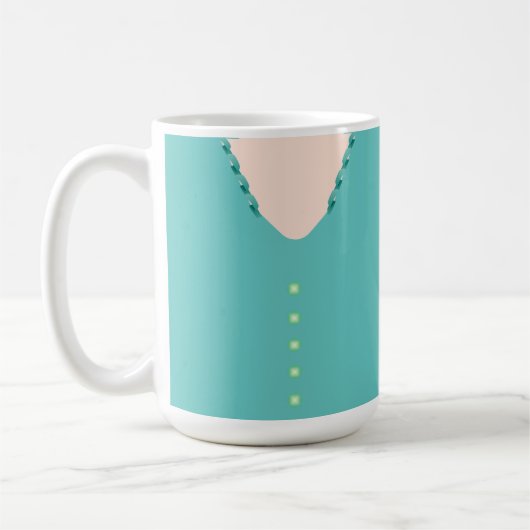 Schattige Turquoise 🎀 Ball Gown Blouse Koffiemok (Links)