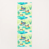 Schattige turquoise eendenpatroon yogamat (Voorkant)