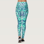 Schattige turquoise gestructureerde "Ratti_Creativ Leggings (Achterkant)