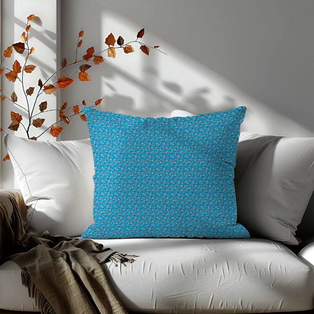 Schattige turquoise Minimalistisch vlinderaccent b Kussen (Creator heeft geüpload)