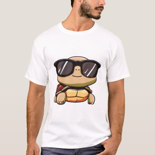 Schattige Turtle Halloween 2023 zonnebril Kostuum  T-shirt (Voorkant)
