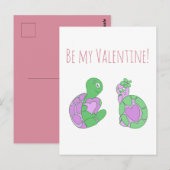 Schattige Turtle Jubileum / Valentijnsdag Briefkaart (Voorkant / Achterkant)