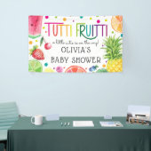 Schattige Tutti Fruitti-Baby shower Spandoek (Beurs)