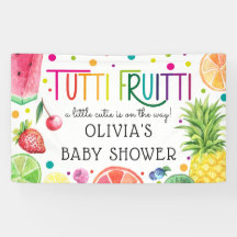 Schattige Tutti Fruitti-Baby shower