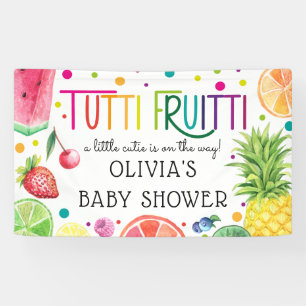 Schattige Tutti Fruitti-Baby shower Spandoek