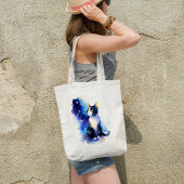 Schattige Tuxedo Cat Waterverf Illustratie Tote Bag