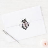 Schattige Tuxedo Cat Zwart Wit Katten Verjaardag Hart Sticker (Envelop)